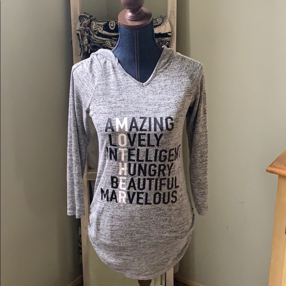Ultra Teexe Maternity size medium grey hoodie